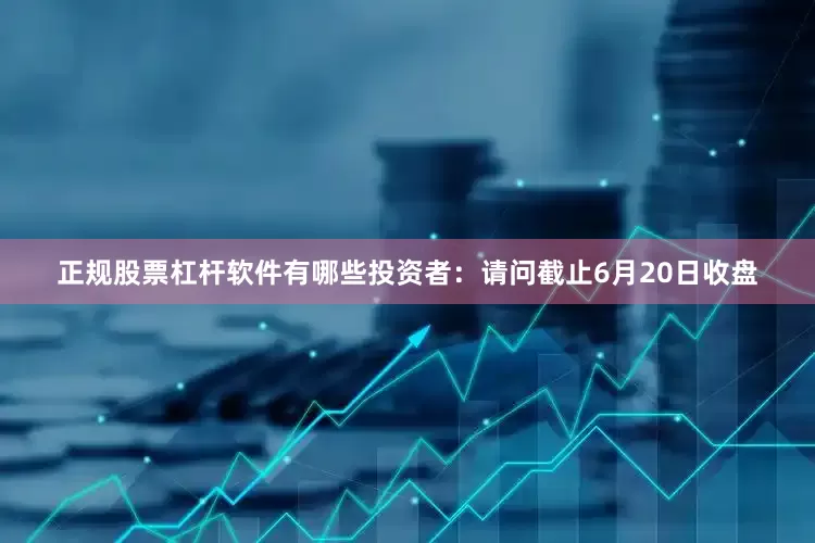 正规股票杠杆软件有哪些投资者：请问截止6月20日收盘